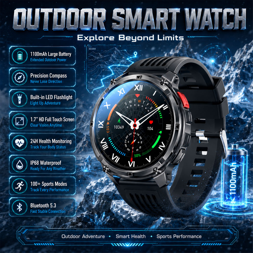 2026 New YAOCX AMOLED Smartwat - огляд і ціна Outdoor Lighting Ip Rating