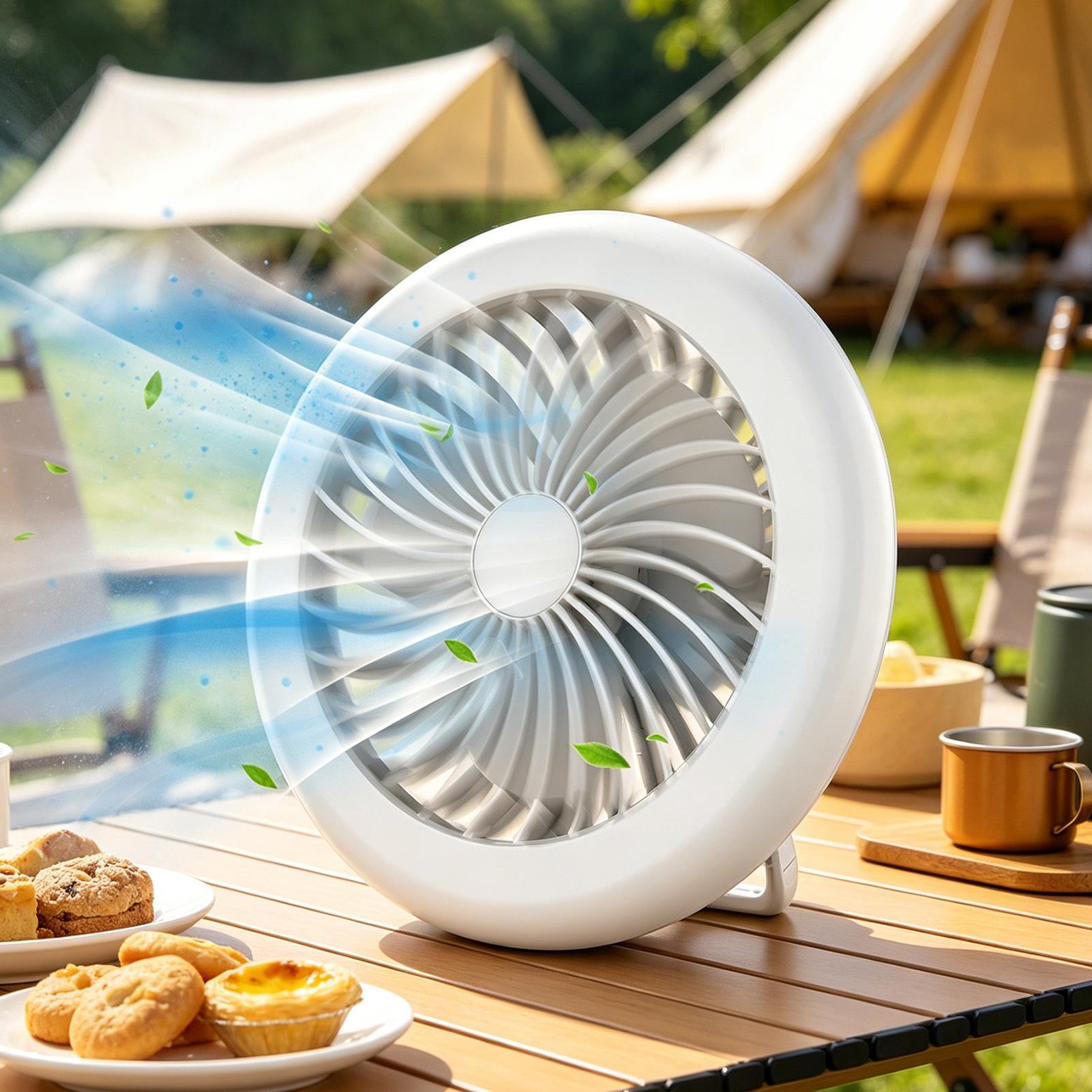 LED Camping Fan Rechargeable A - огляд і ціна Outdoor Lighting Garage