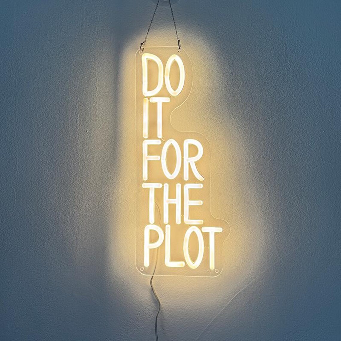 Do It For The Plot Neon Sign,M - огляд і ціна Outdoor Lighting Quotes