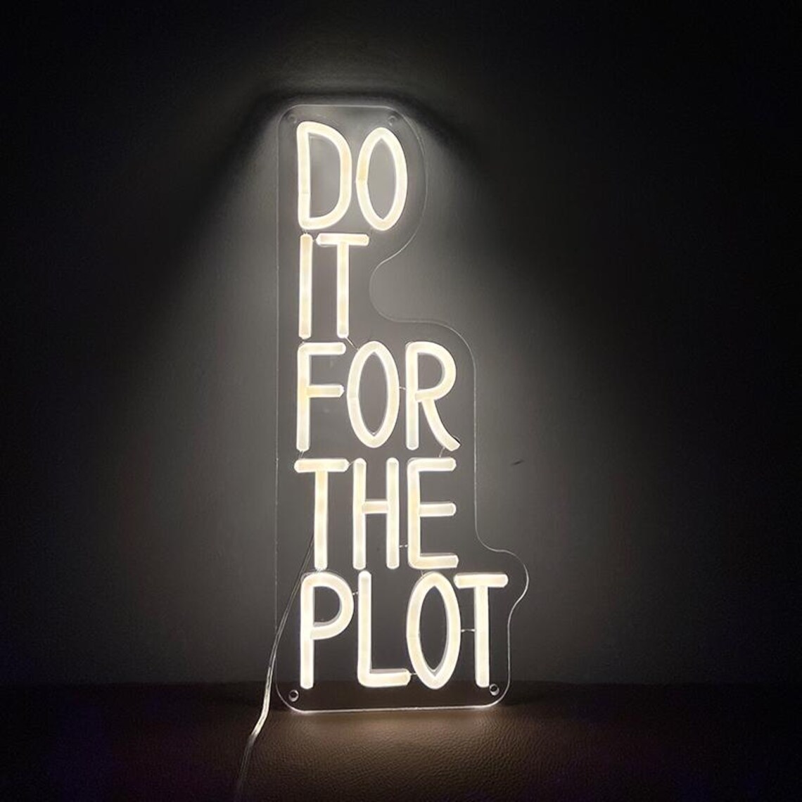 Do It For The Plot Neon Sign,M - огляд і ціна Outdoor Lighting Quotes