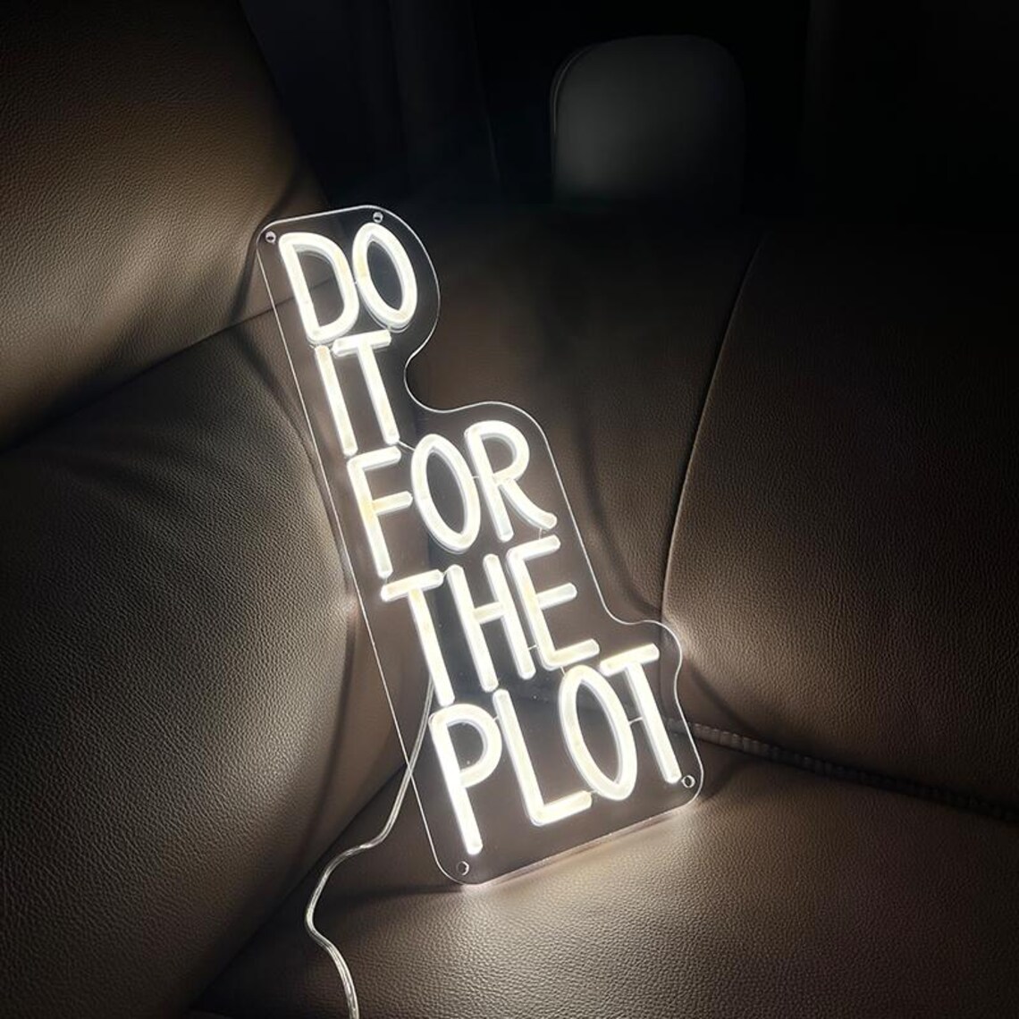 Do It For The Plot Neon Sign,M - огляд і ціна Outdoor Lighting Quotes