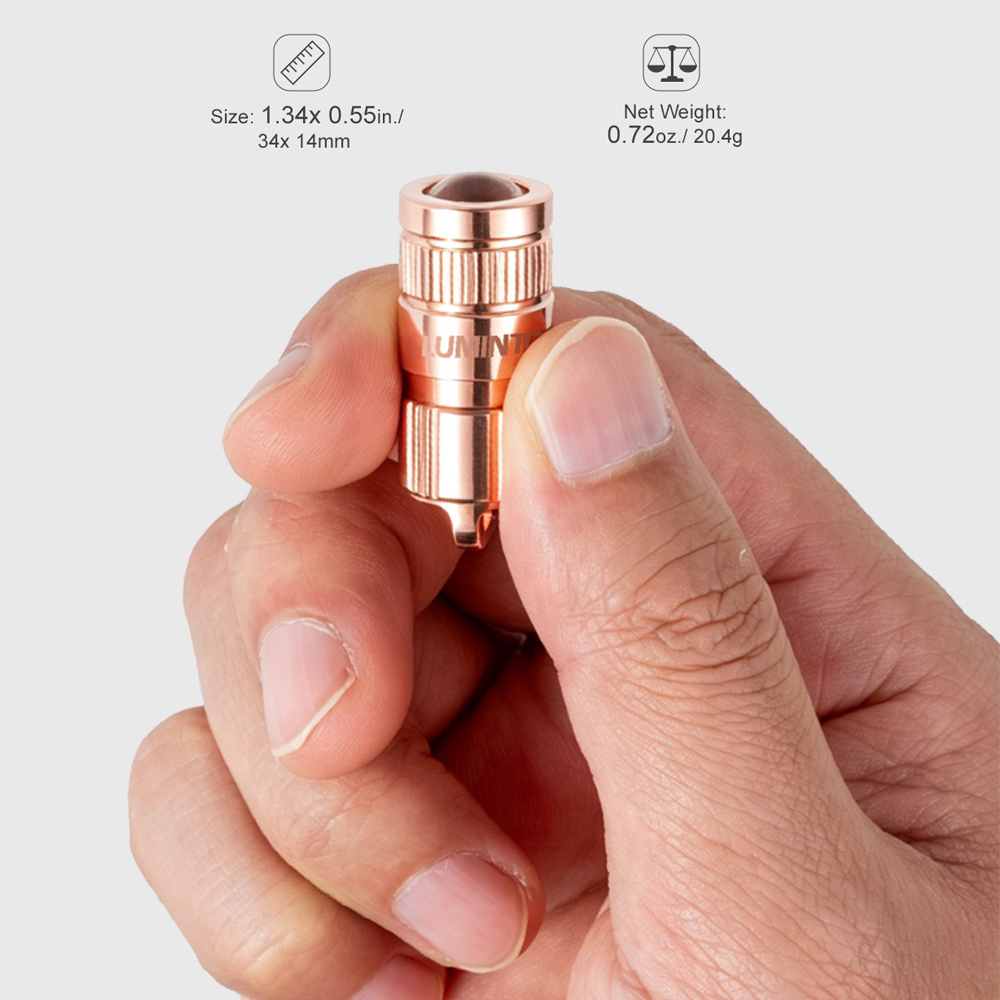 Copper Flashlight EDC LED Pock - огляд і ціна Outdoor Lighting Brass