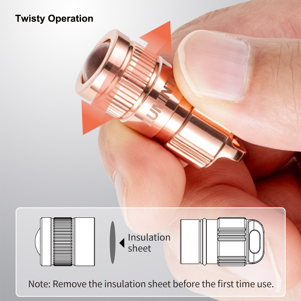 Copper Flashlight EDC LED Pock - огляд і ціна Outdoor Lighting Brass