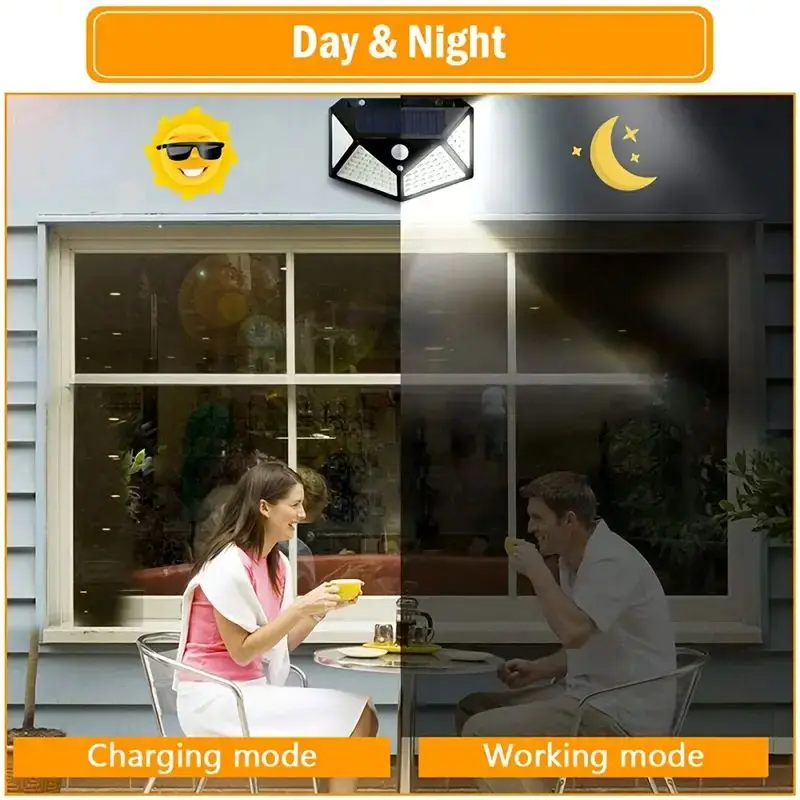 100LED Outdoor Solar Garden Li - огляд і ціна Outdoor Lighting Sensor