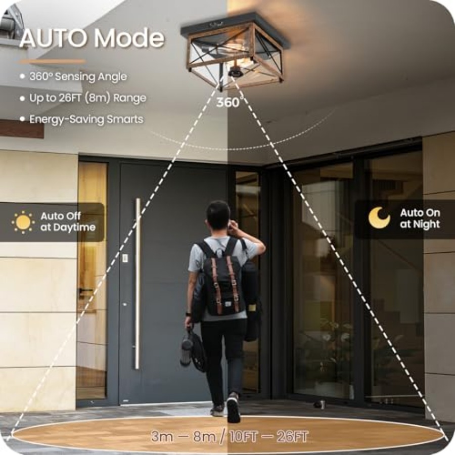 Outdoor Ceiling Light with Mot - огляд і ціна Outdoor Lighting Sensor