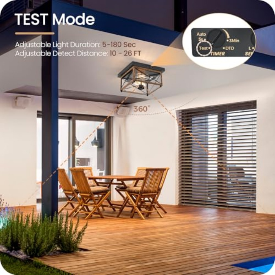 Outdoor Ceiling Light with Mot - огляд і ціна Outdoor Lighting Sensor