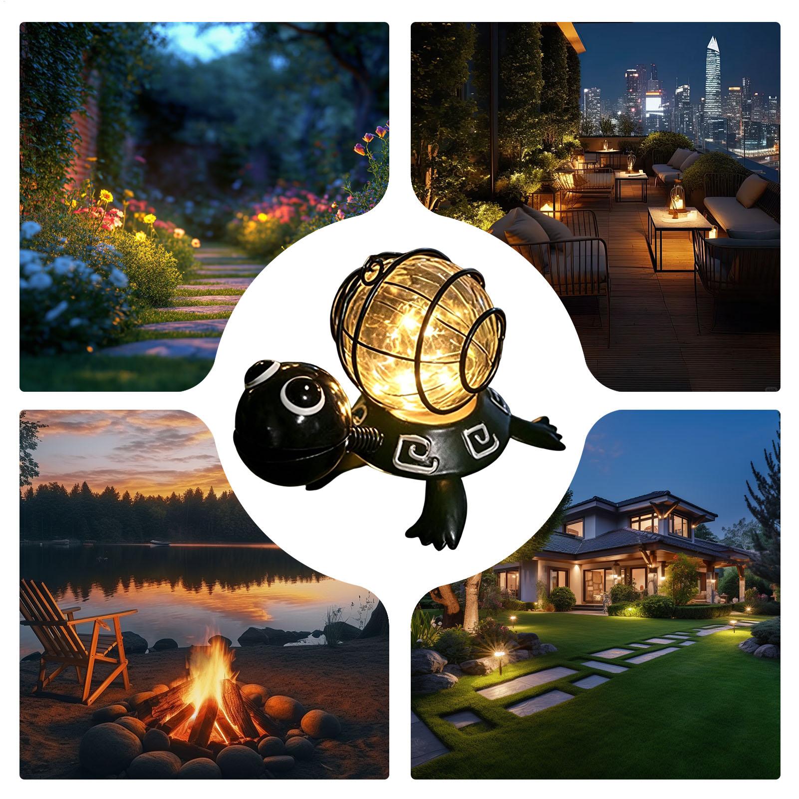 Turtle Solar Lights Outdoor Ga - огляд і ціна Outdoor Lighting Yard Decoration