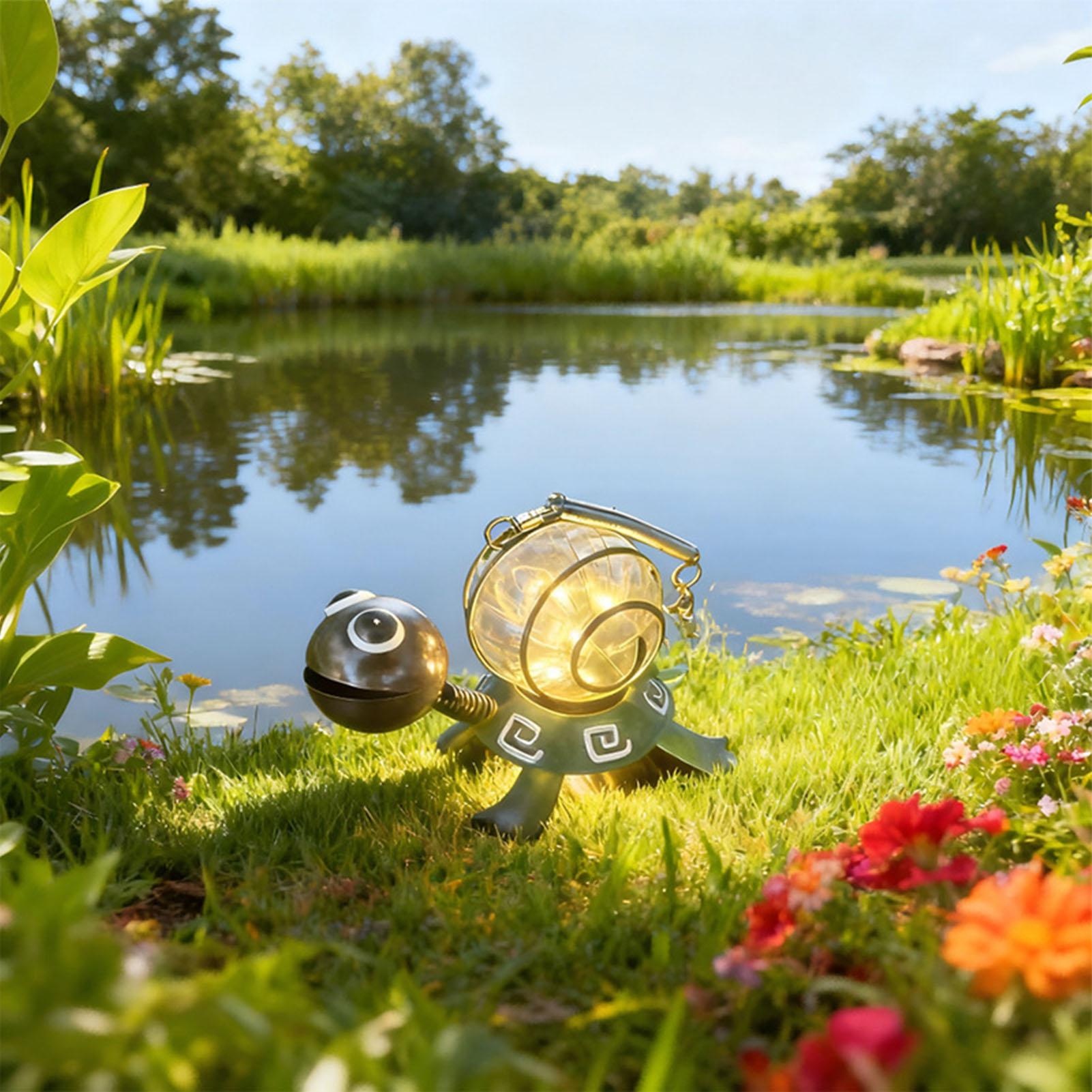 Turtle Solar Lights Outdoor Ga - огляд і ціна Outdoor Lighting Yard Decoration
