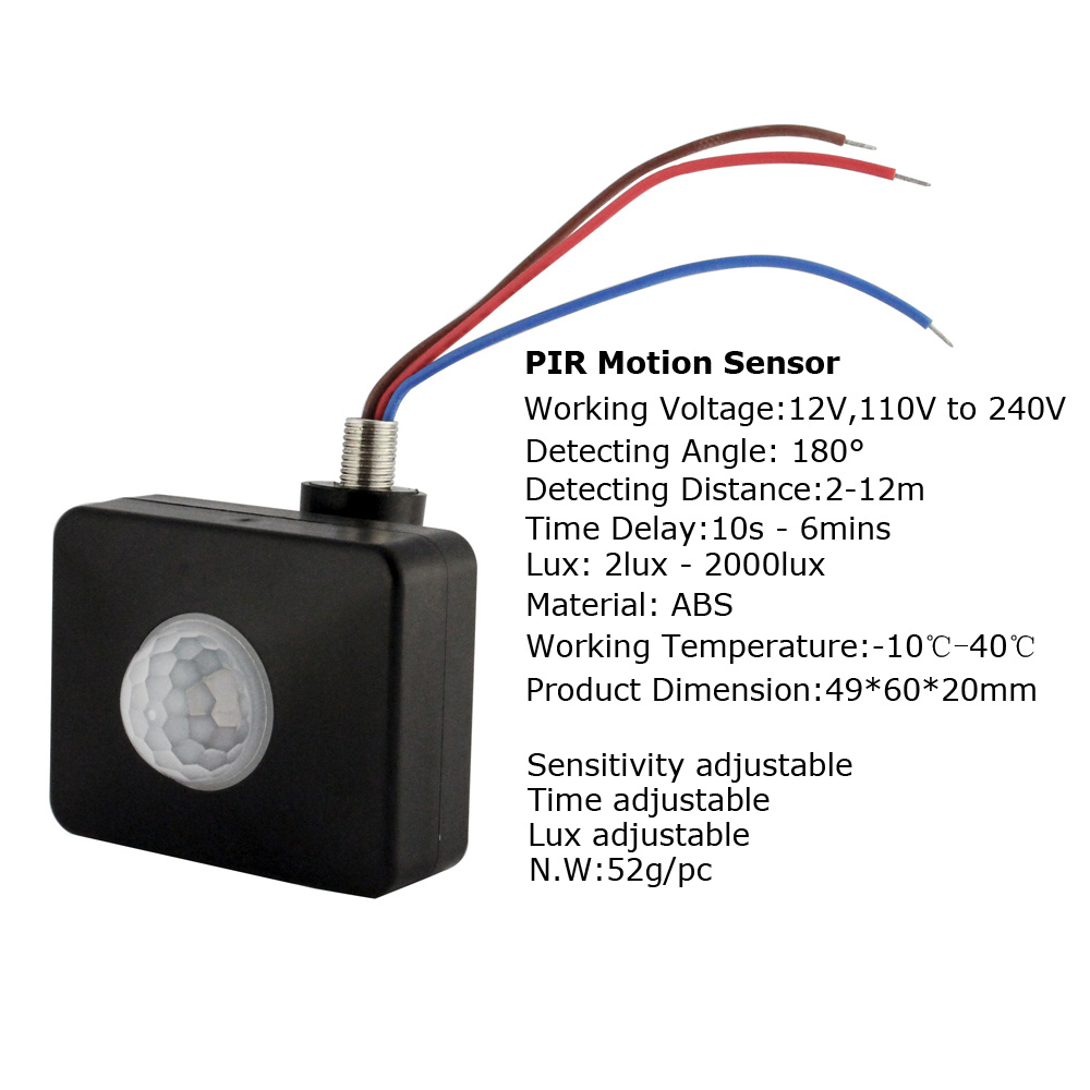 220V PIR Motion Sensor 12V Inf - огляд і ціна Outdoor Lighting Volt