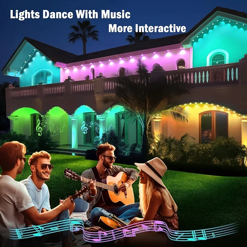 300FT Permanent Eaves LED Smar - огляд і ціна Outdoor Lighting For Front Of House