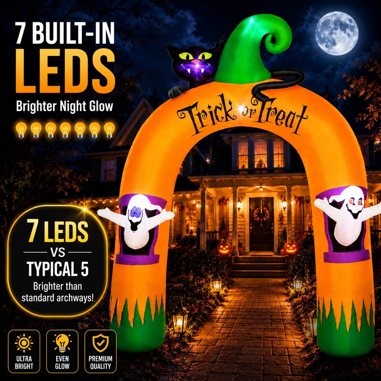 Halloween Inflatable Archway 1 - огляд і ціна Outdoor Lighting Yard Decoration