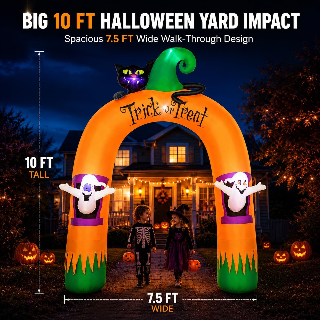 Halloween Inflatable Archway 1 - огляд і ціна Outdoor Lighting Yard Decoration