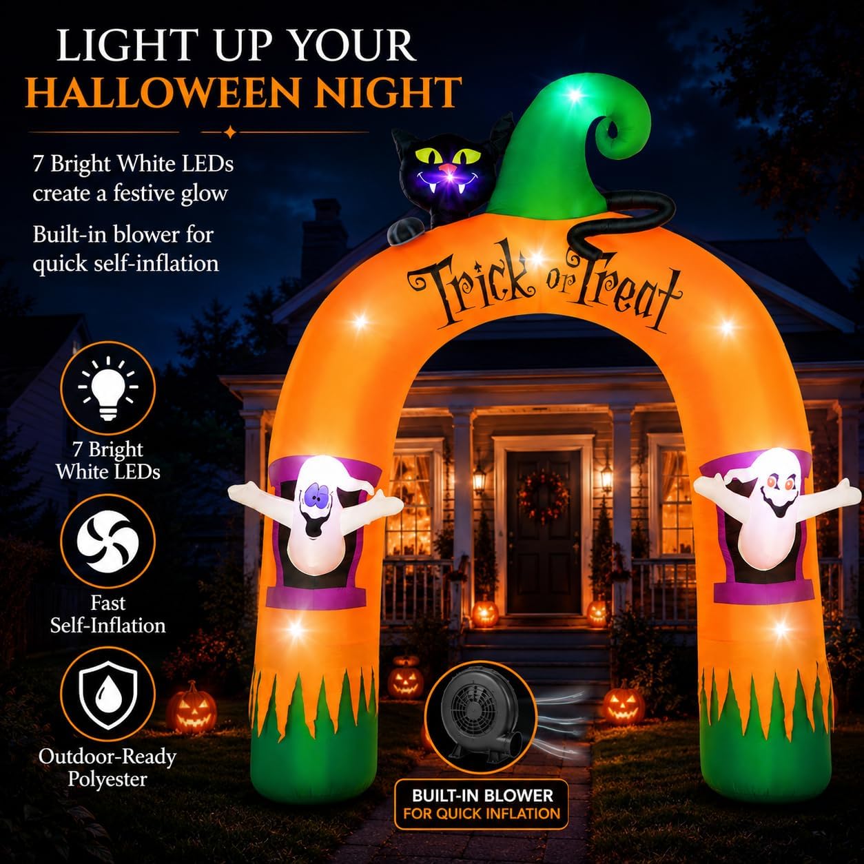 Halloween Inflatable Archway 1 - огляд і ціна Outdoor Lighting Yard Decoration