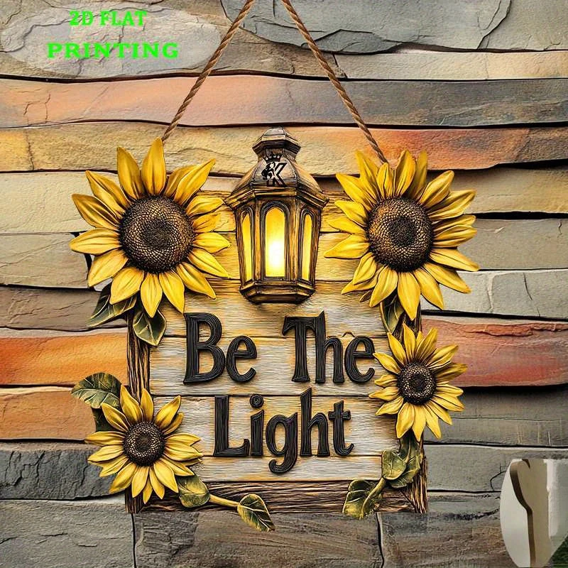 1PC 2D Flat Printed Sunflower  - огляд і ціна Outdoor Lighting Quotes