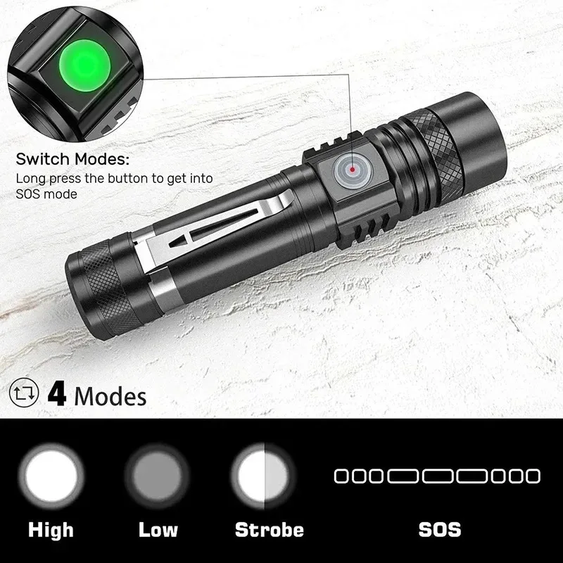 T6 LED Rechargeable Flashlight - огляд і ціна Outdoor Lighting Panel