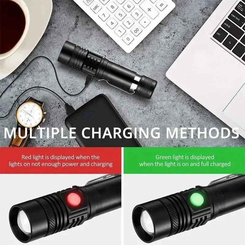 T6 LED Rechargeable Flashlight - огляд і ціна Outdoor Lighting Panel