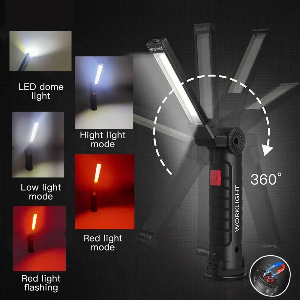 LED COB Flashlight USB Recharg - огляд і ціна Outdoor Lighting Panel