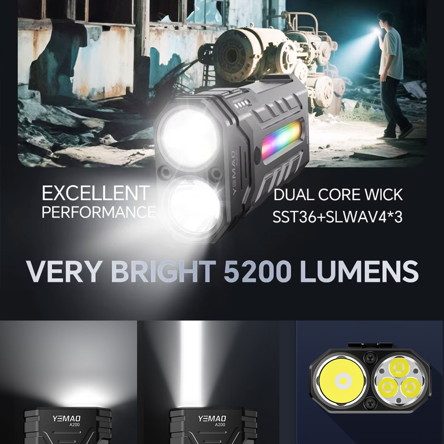 5200LM Innovative Multifunctio - огляд і ціна Outdoor Lighting Usa
