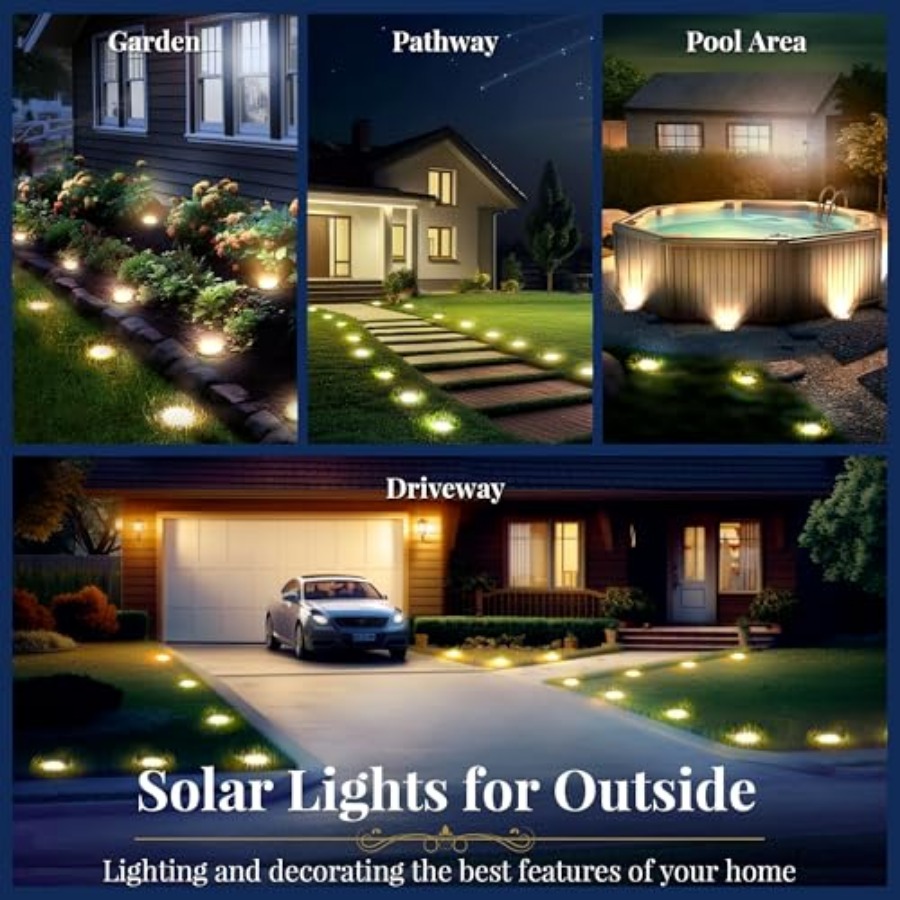 Solar Ground Lights Solar Ligh - огляд і ціна Outdoor Lighting For Patio