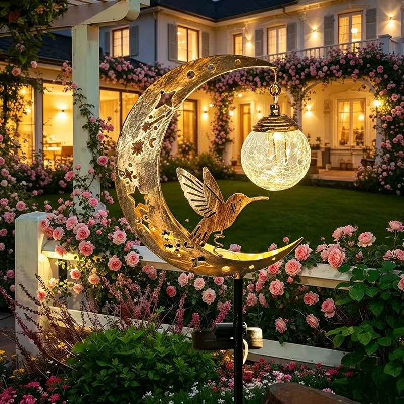 Solar Lawn Light Iron Hummingb - огляд і ціна Outdoor Lighting Yard Decoration