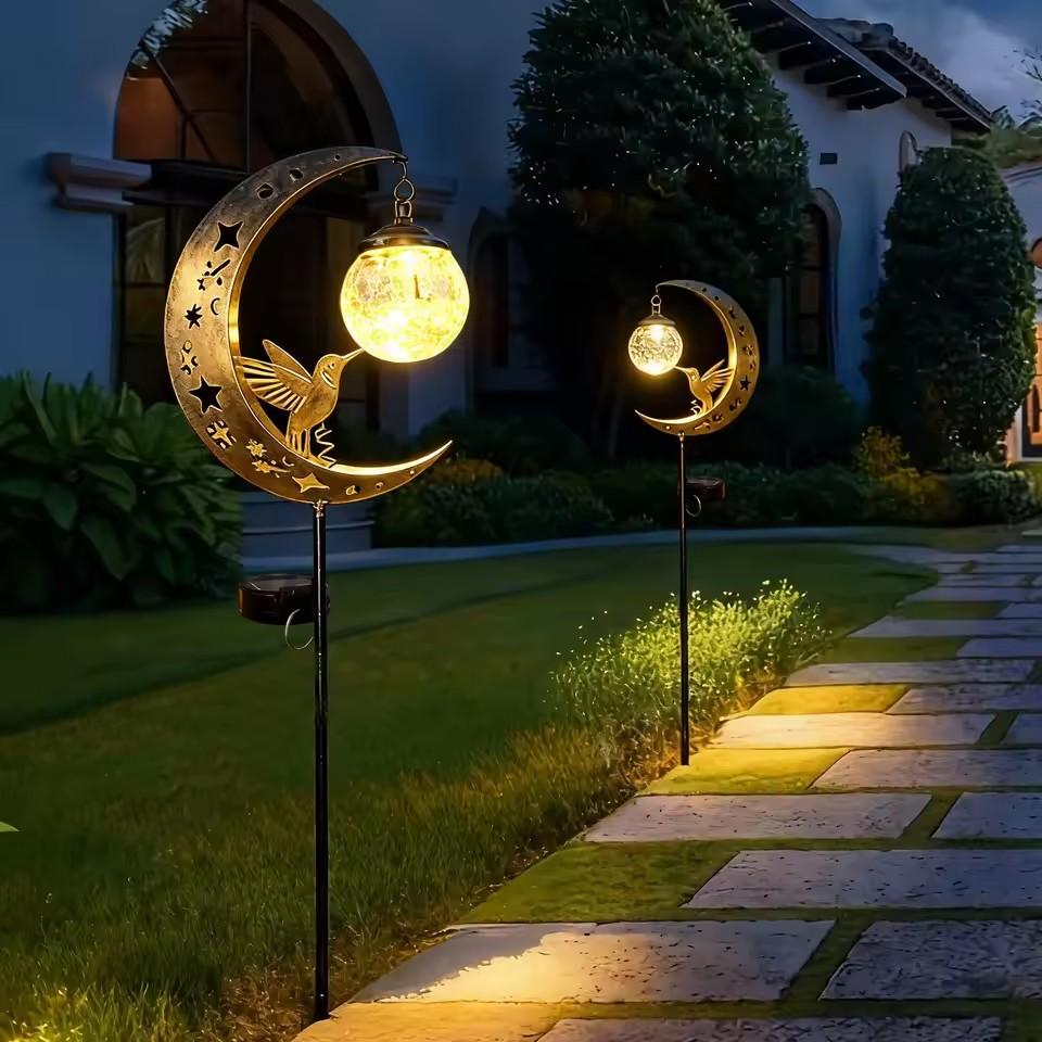 Solar Lawn Light Iron Hummingb - огляд і ціна Outdoor Lighting Yard Decoration