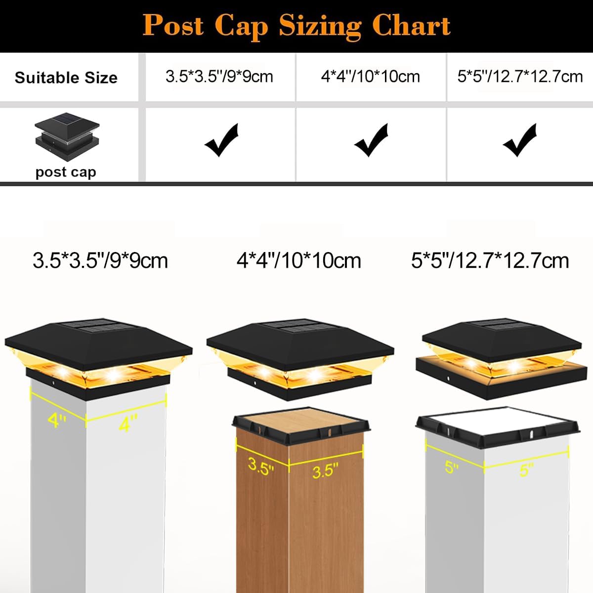 Solar Post Light Post Caps Sol - огляд і ціна Post Cap Light